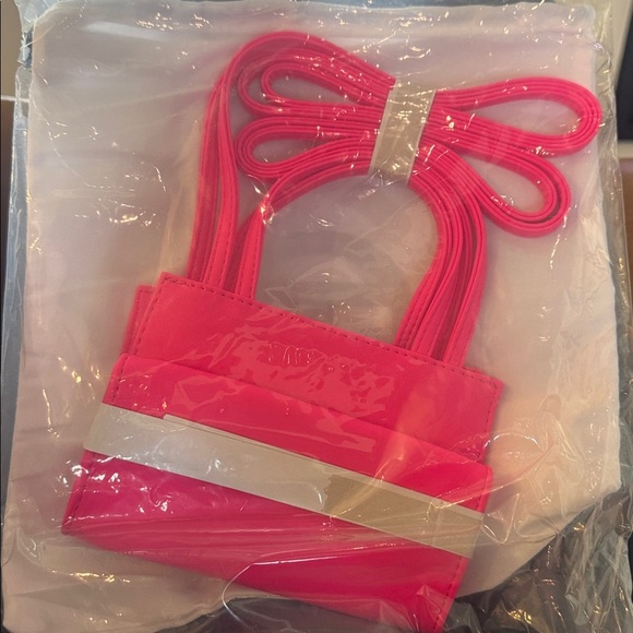 TELFAR’S SIGNATURE LOGO BAG Small Rose Shopper Bag IN BRIGHT PINK - Picture 7 of 8